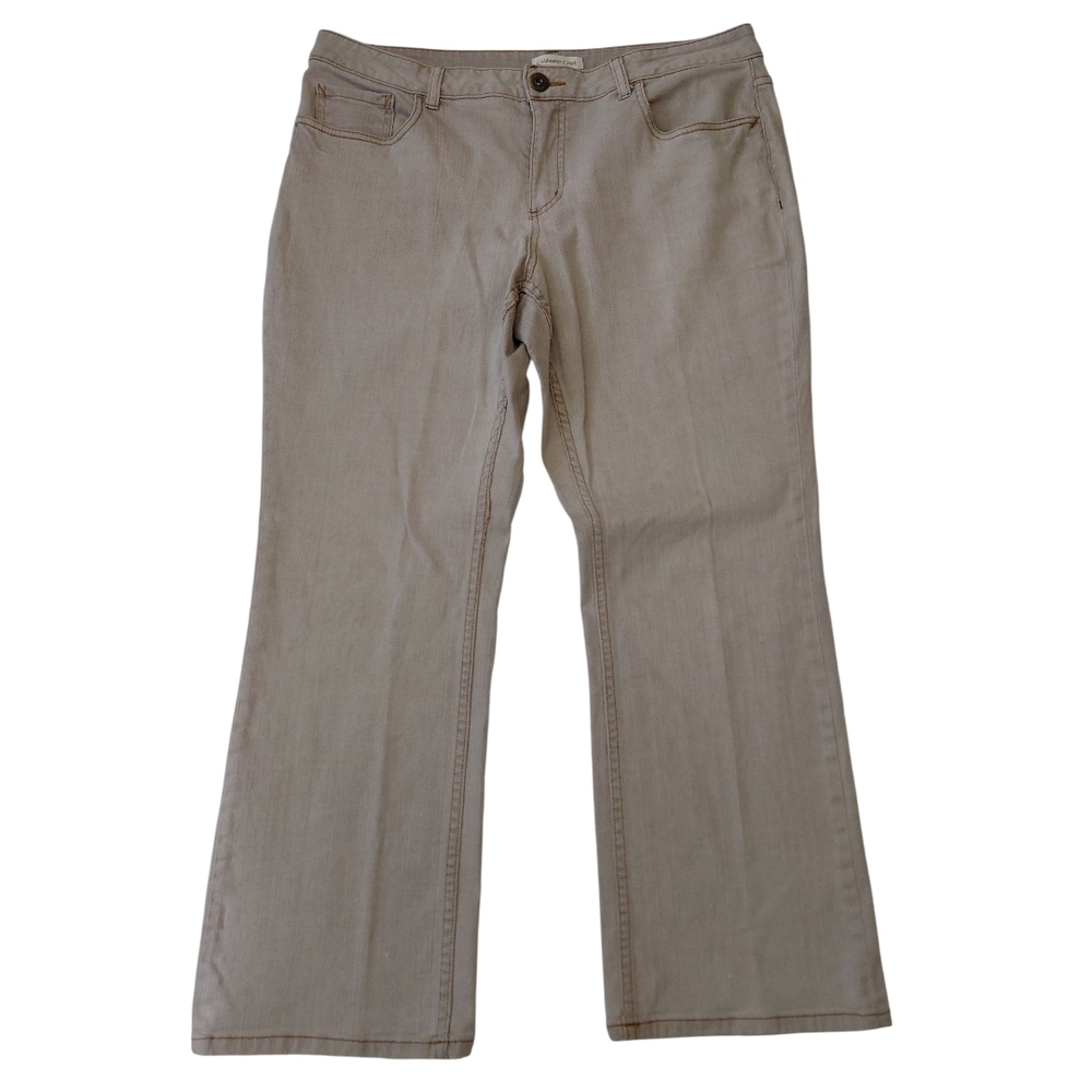 Coldwater Creek Beige Straight Leg Jeans